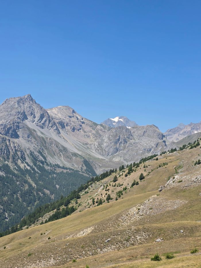 Breathtaking view of mountains in La Salle-les-Alpes, Provence-Alpes-Côte d'Azur, France.