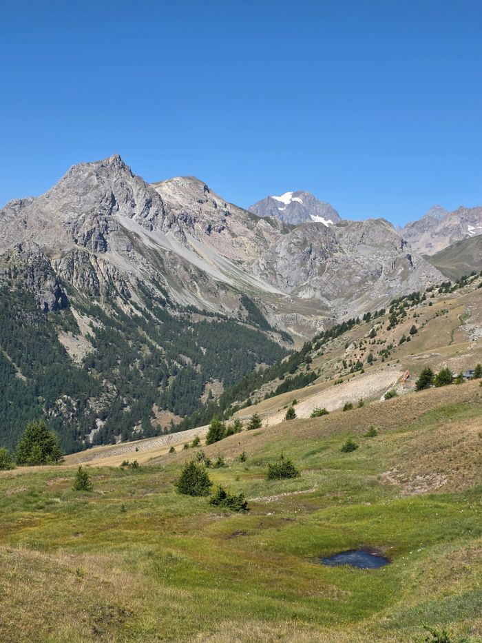 Beautiful landscape of the French Alps in La Salle-les-Alpes during summer.